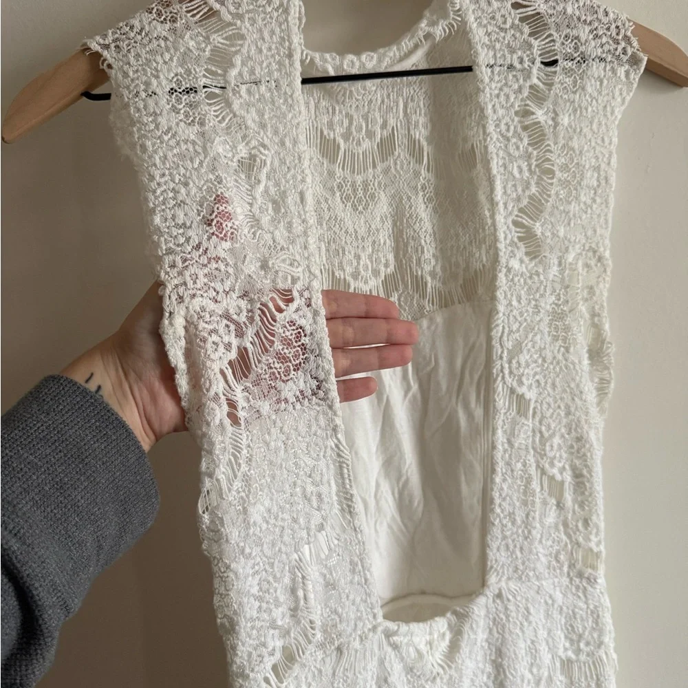 Intimately Free People Elegant Lace Sleeveless Dress - Picture 6 of 7